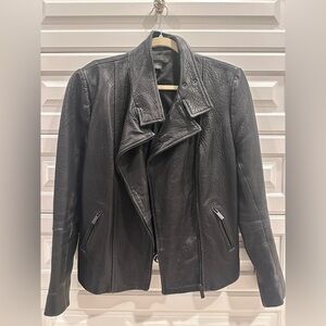 Halogen Black Leather Jacket